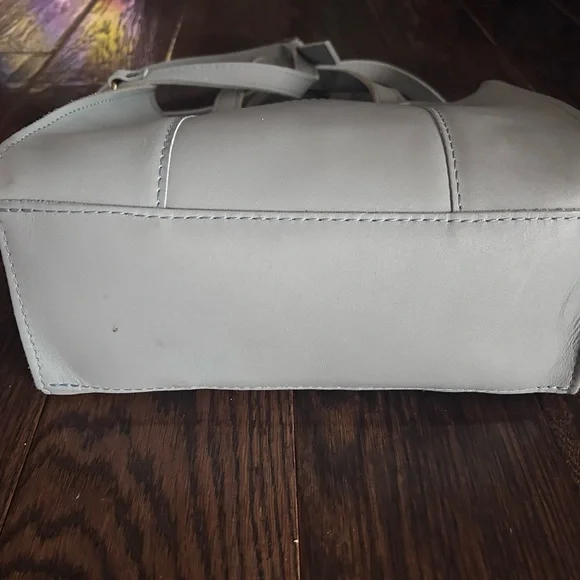 Portland Leather - Lola Formal Gray Crossbody Bag - Picture 3 of 4